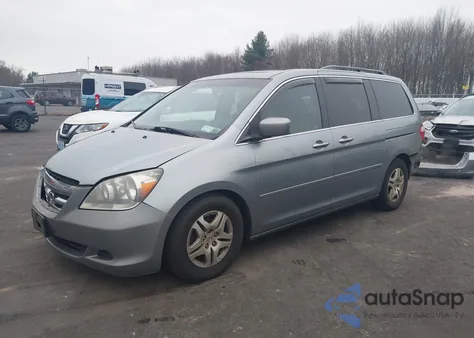 2007 Honda Odyssey Ex-L from USA, damaged, VIN 5FNRL38737B095764